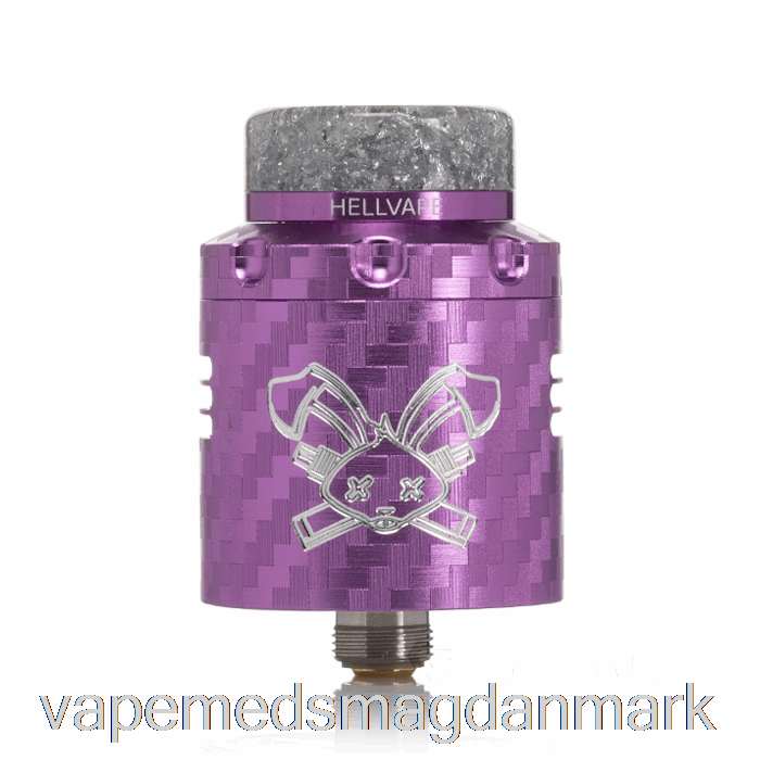 Vape Uden Nikotin Hellvape Dead Rabbit V3 24mm Rda Lilla Kulfiber